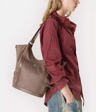 Borsa a tracolla grande Olive