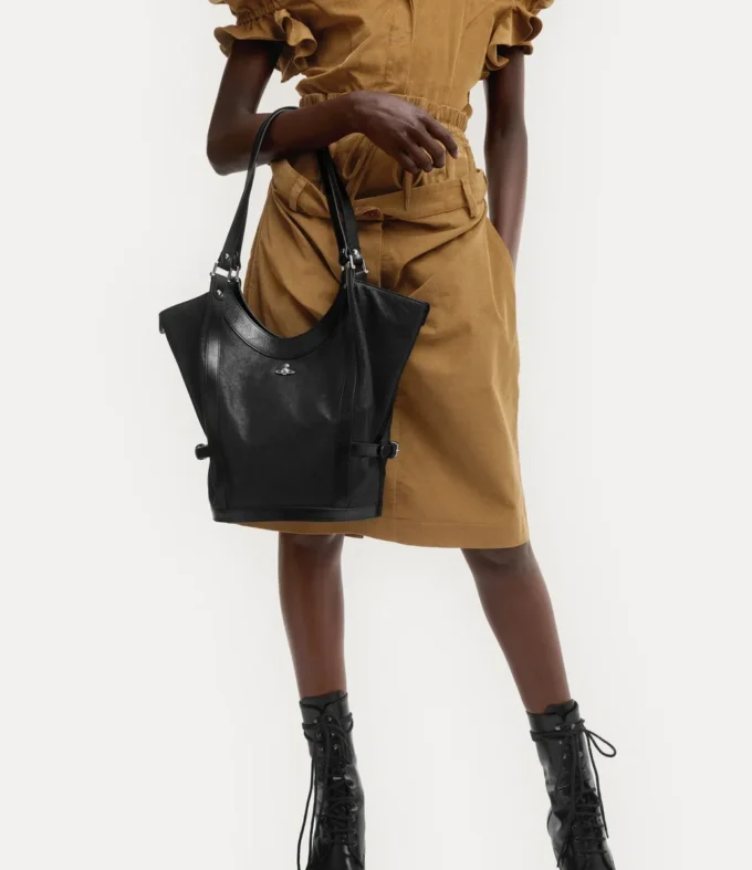 Borsa a tracolla grande Olive