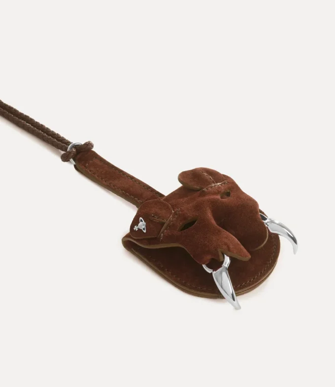 Cinturino con ciondolo testa di tigre