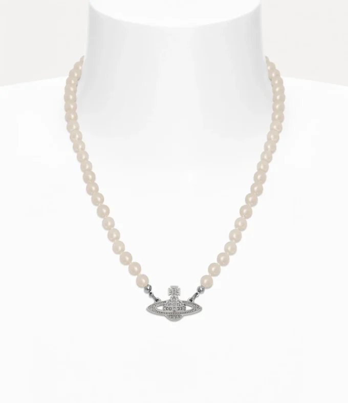 Man. Collana Mini Bas Relief Pearl