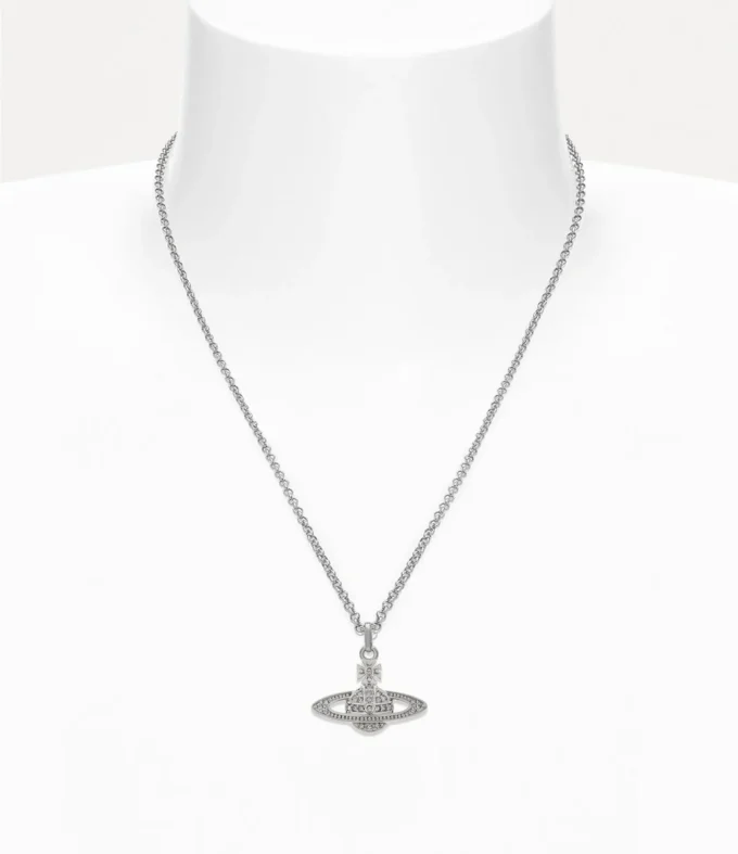 Man. Mini Bas Relief Orb Pendant Necklace Man. Mini Bas Relief Orb Pendant Necklace