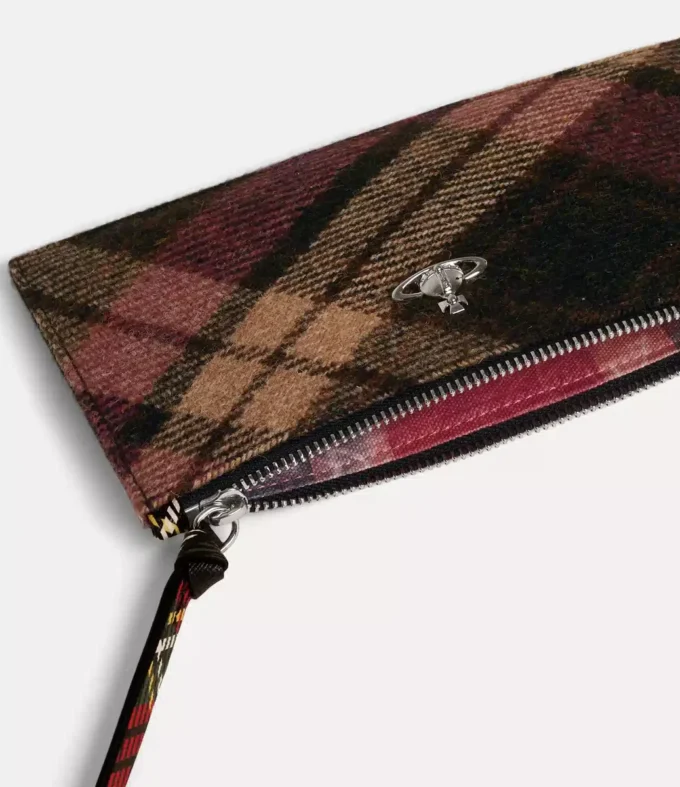 Pochette piccola piatta con zip