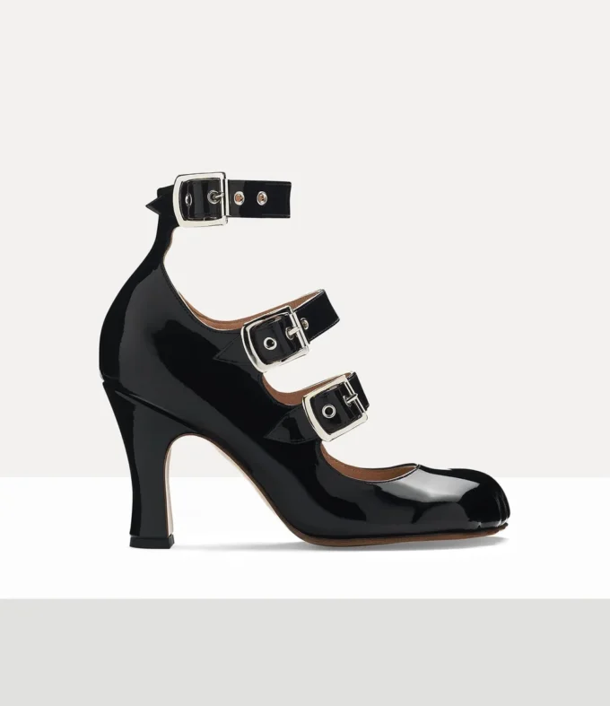 Scarpe Animal Toe Three-Strap