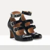 Scarpe Animal Toe Three-Strap