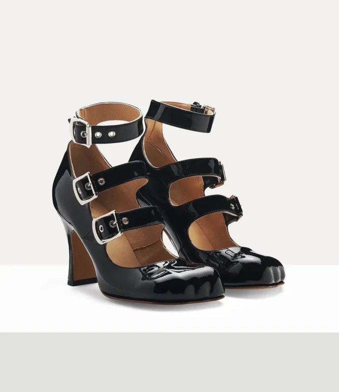 Scarpe Animal Toe Three-Strap