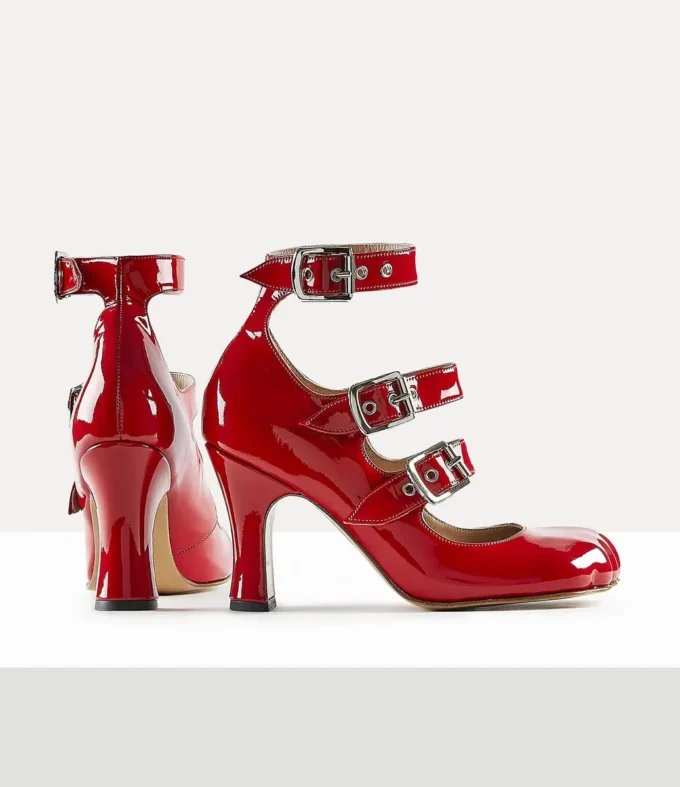 Scarpe Animal Toe Three-Strap