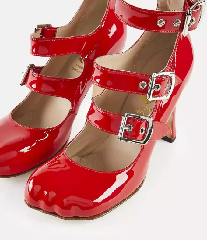 Scarpe Animal Toe Three-Strap